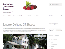 Tablet Screenshot of bayberryquilts.com
